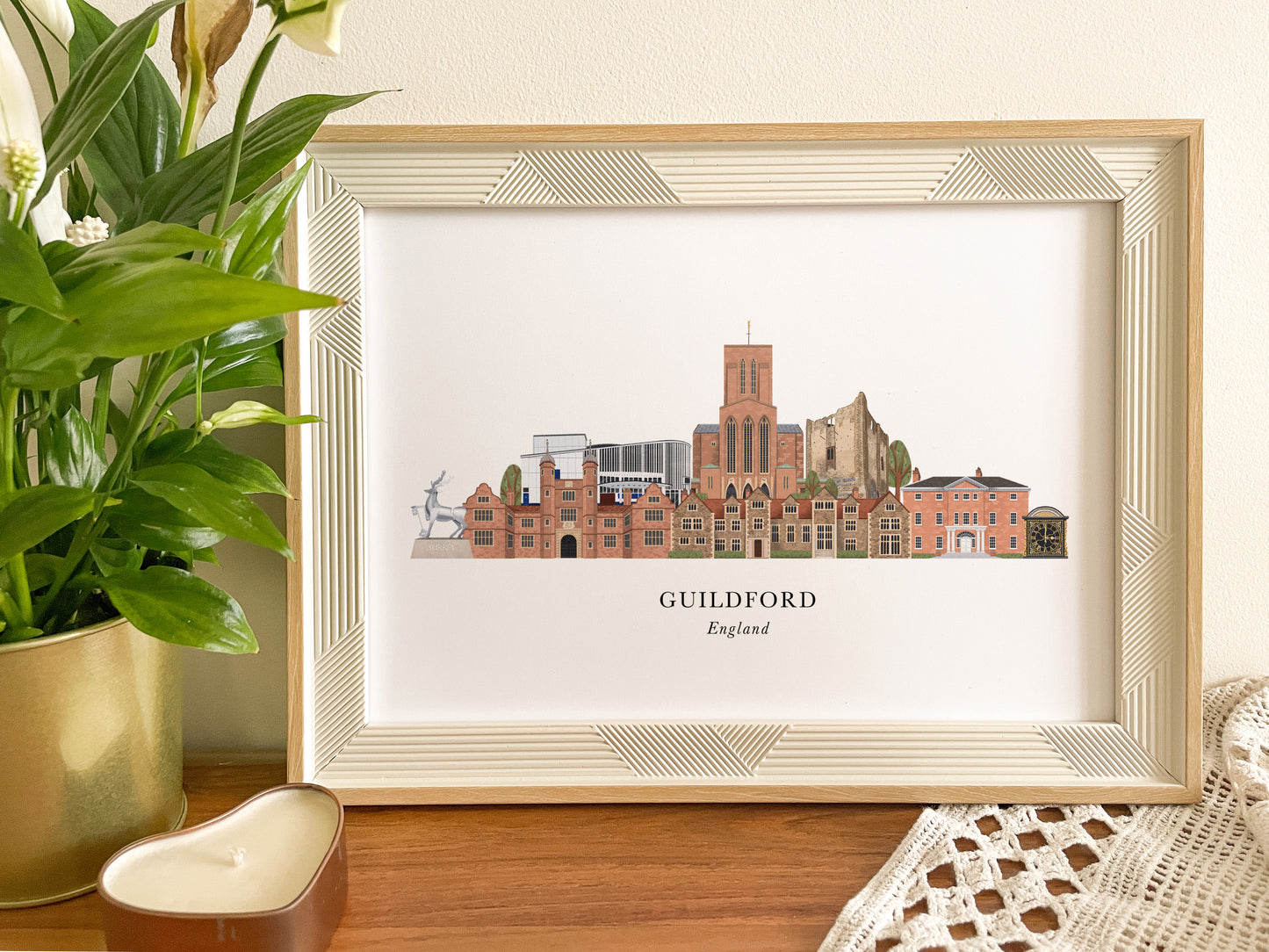 Guildford Skyline Print