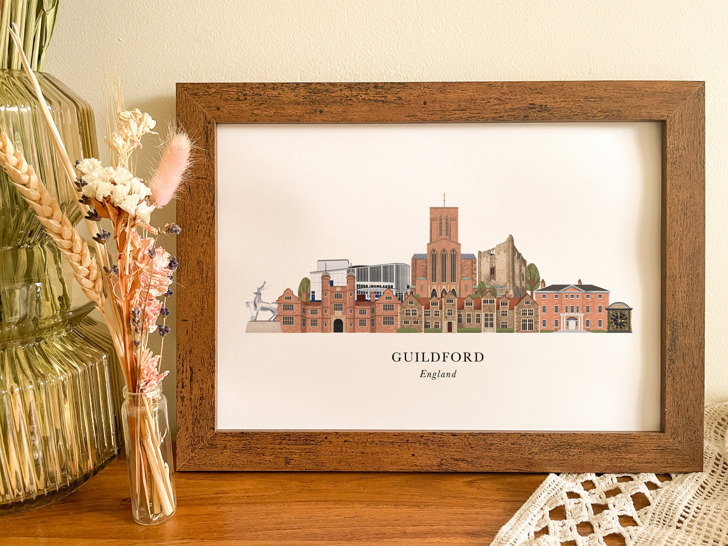 Guildford Skyline Print