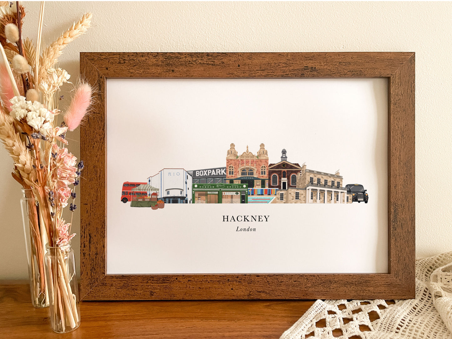 Hackney Skyline Print