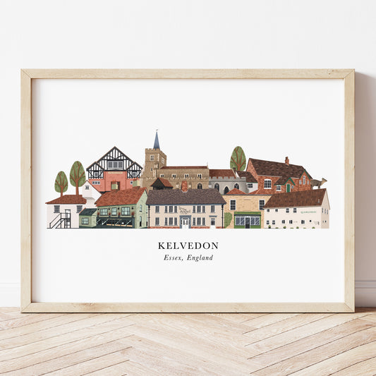 Kelvedon Skyline Print