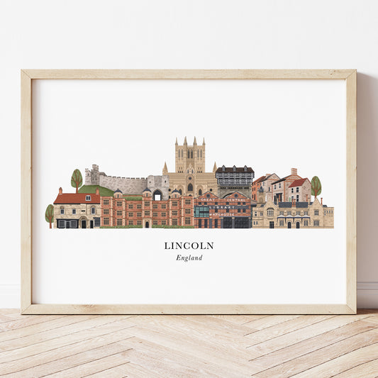 Lincoln Skyline Print