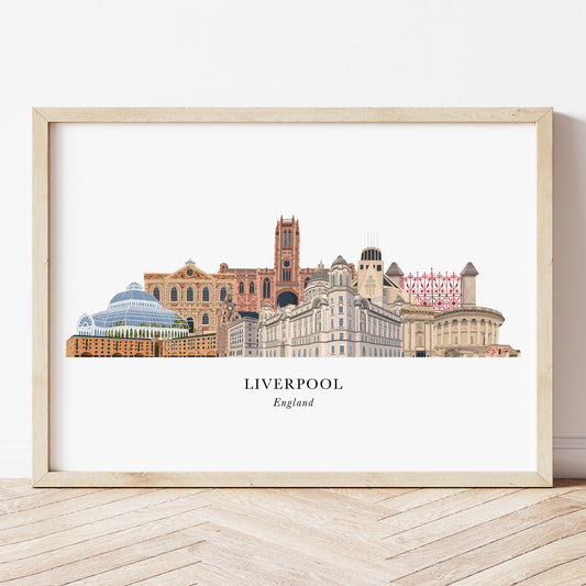 Liverpool Skyline Print