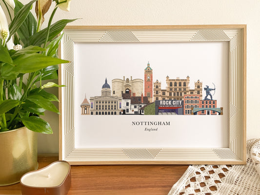 Nottingham Skyline Print