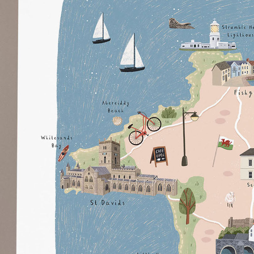 Pembrokeshire Map Print