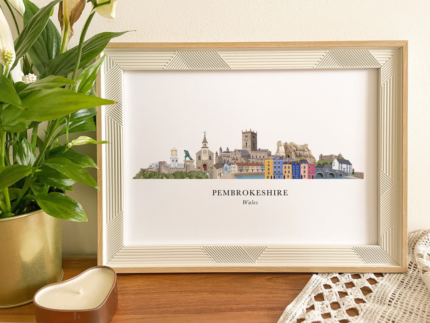 Pembrokeshire Skyline Print
