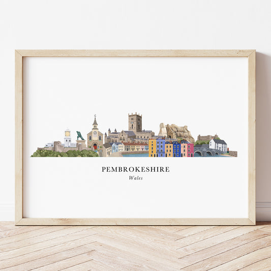 Pembrokeshire Skyline Print