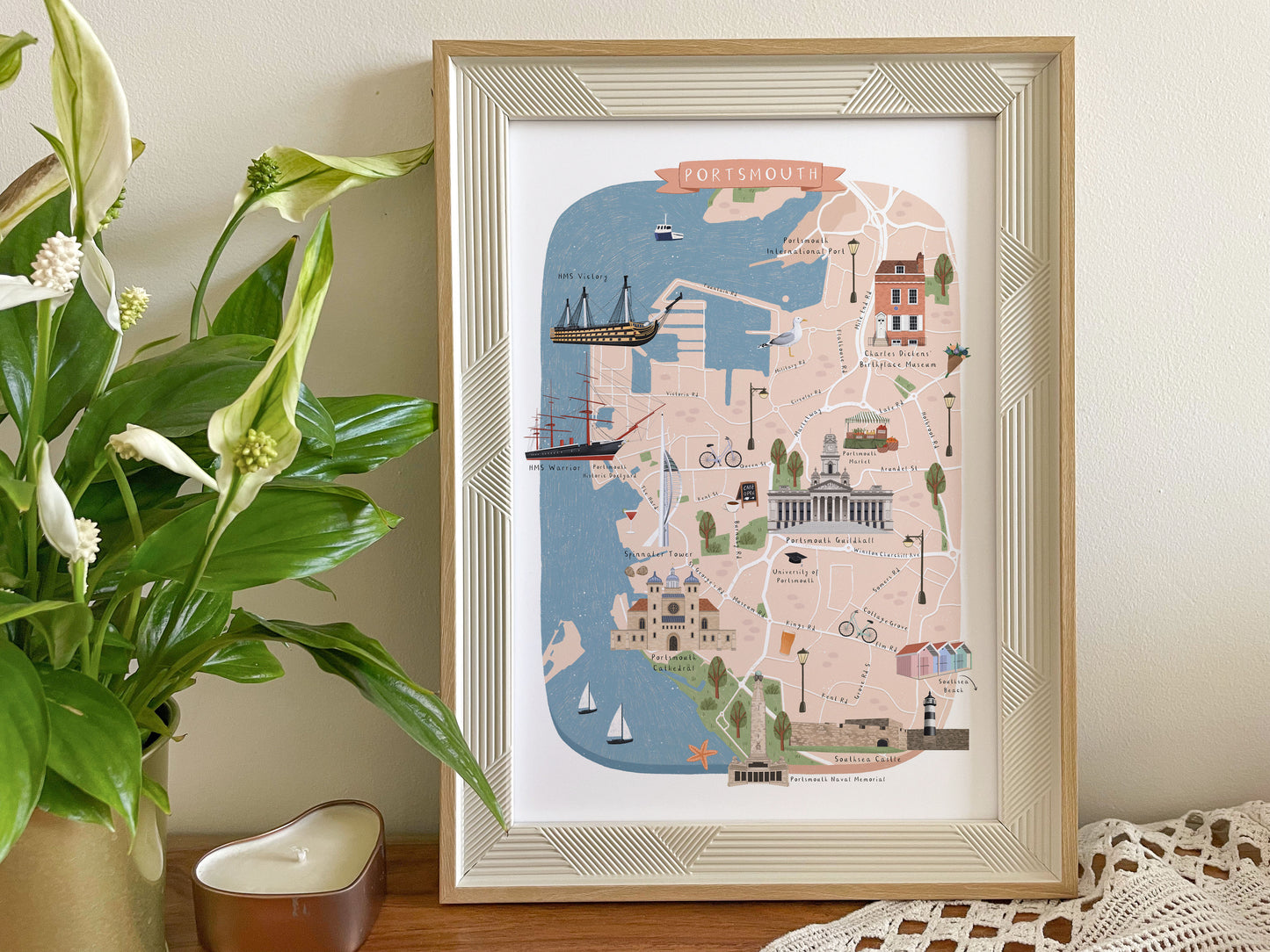 Portsmouth Illustrated Map