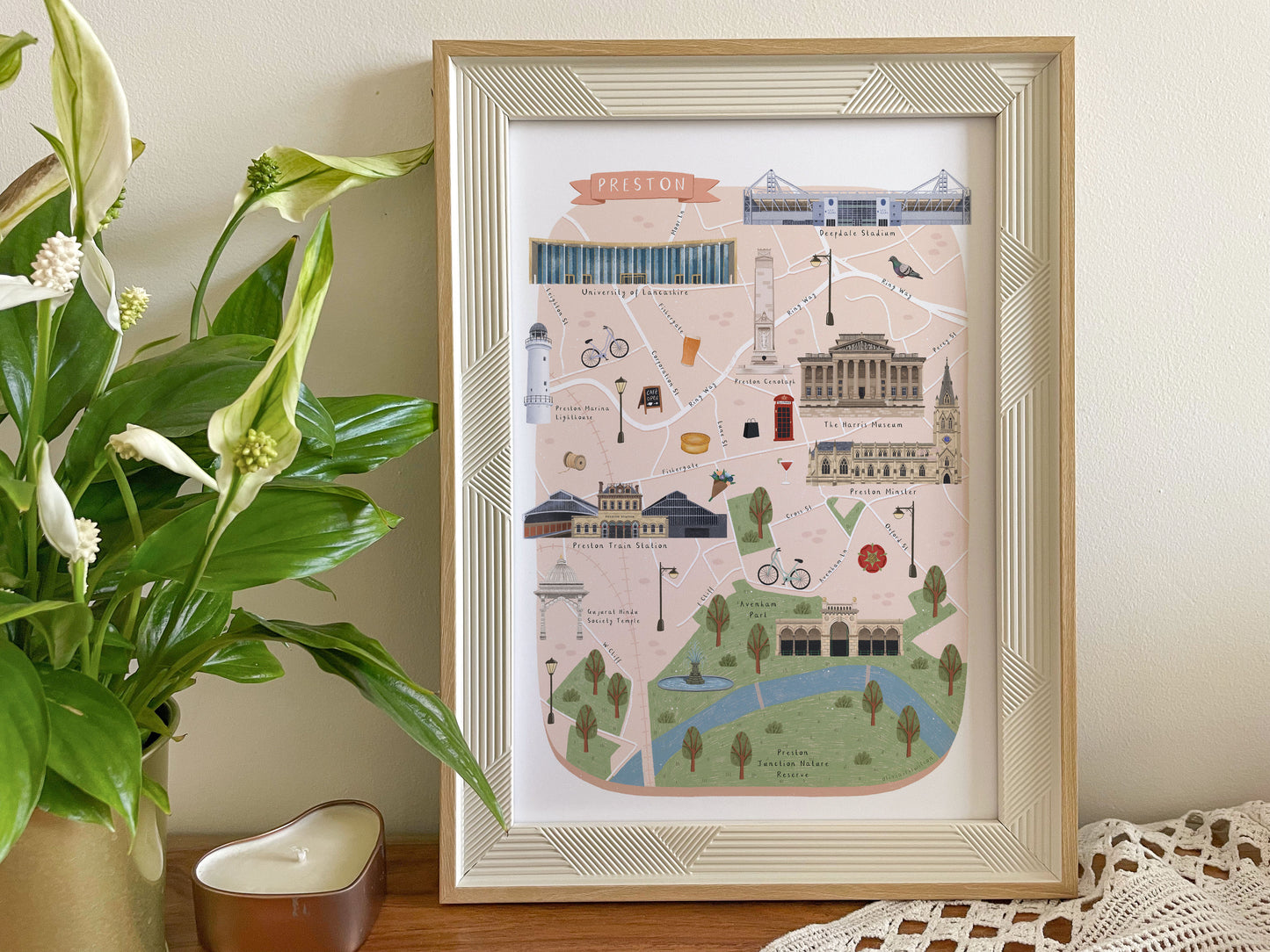 Preston Map Print