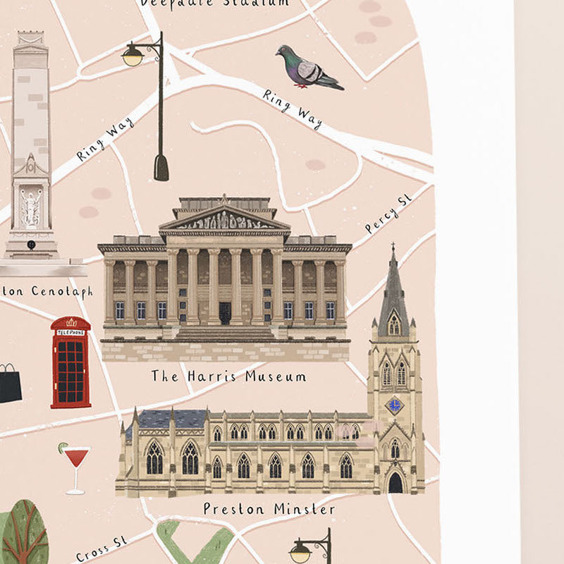 Preston Map Print