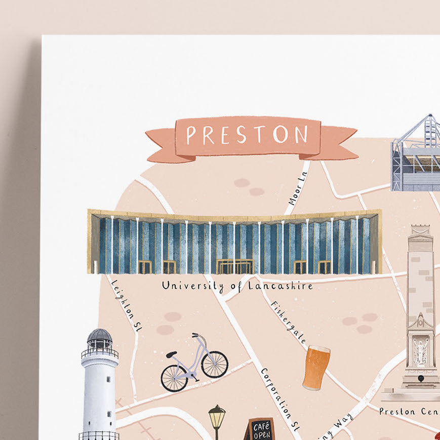 Preston Map Print