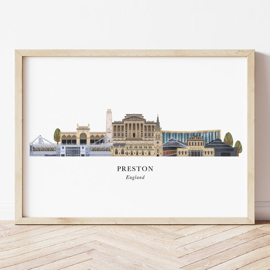 Preston Skyline Print