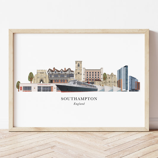 Southampton Skyline Print