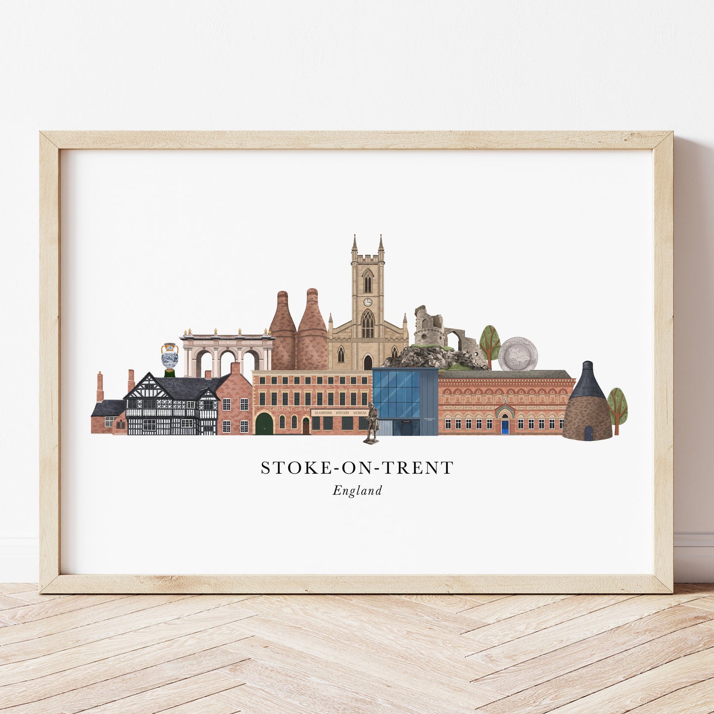 Stoke-on-Trent Skyline Print