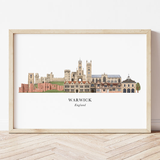 Warwick Skyline Print
