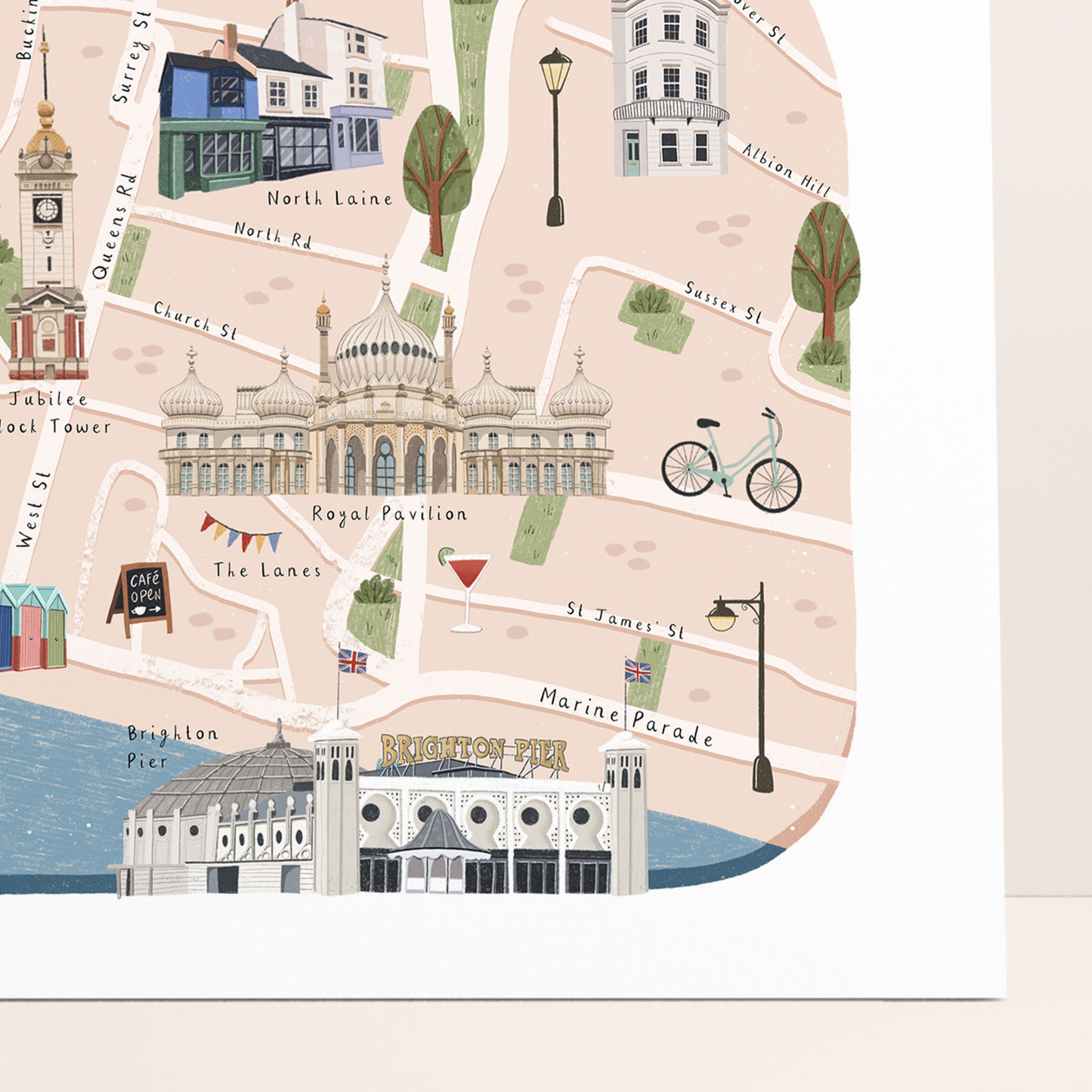 Brighton Illustrated Map