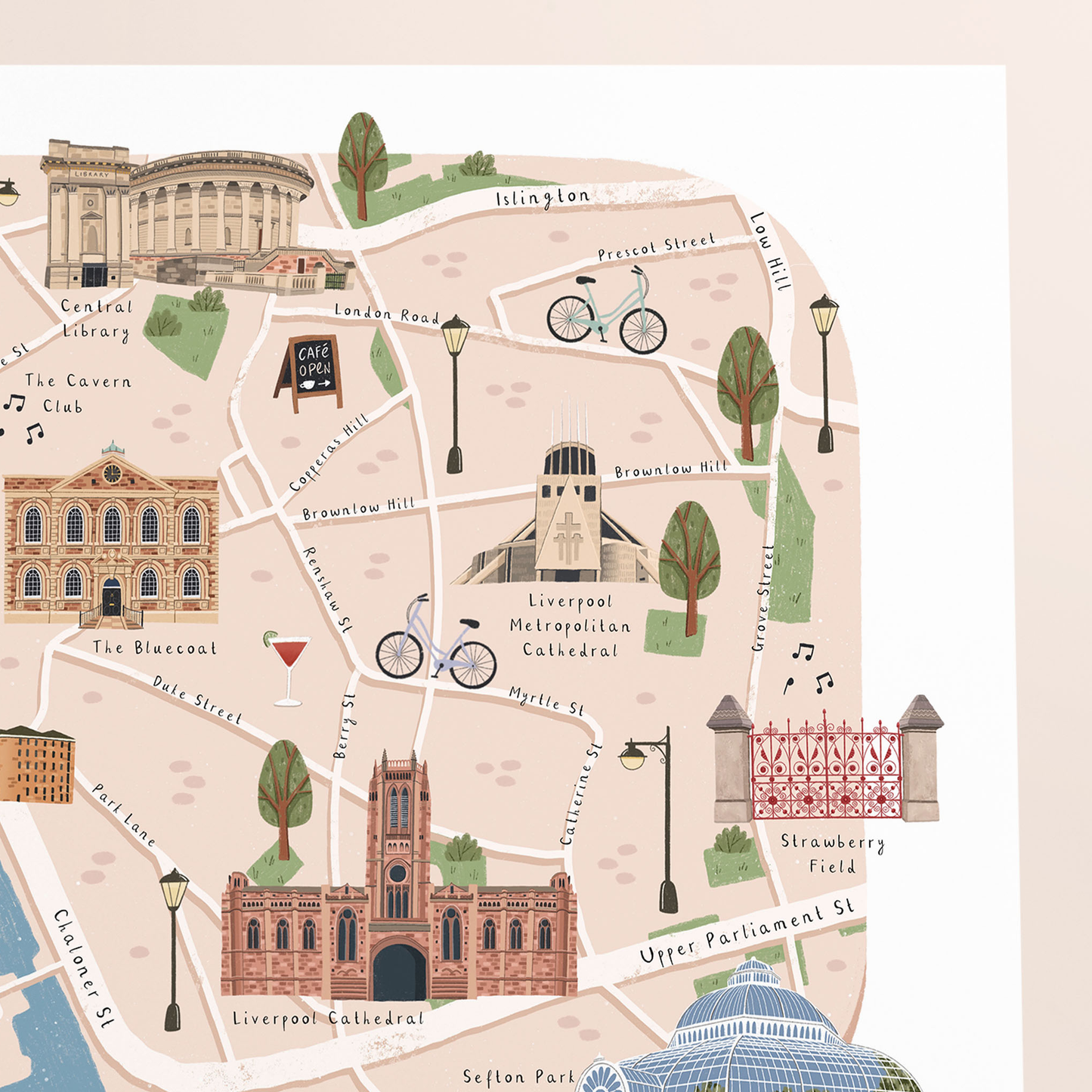 Liverpool Illustrated Map