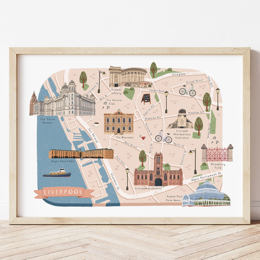 Liverpool Illustrated Map
