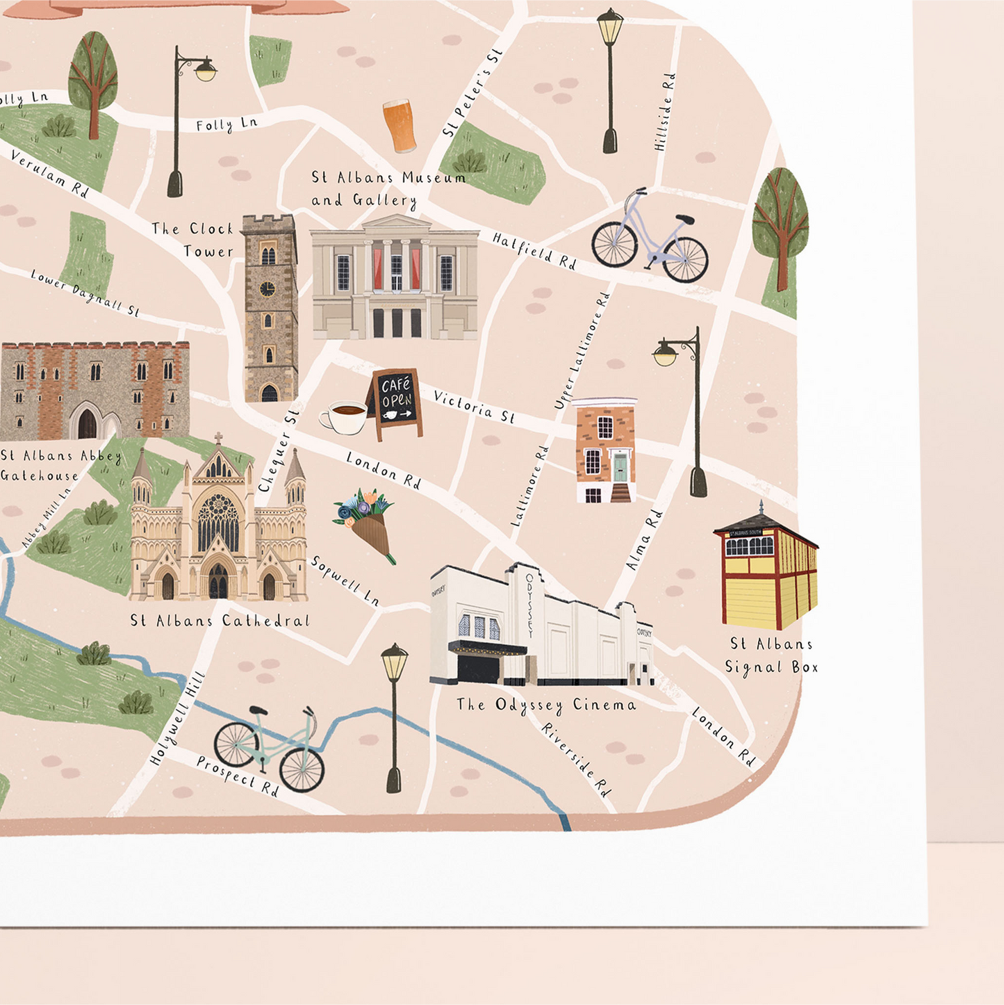 St Albans Illustrated Map