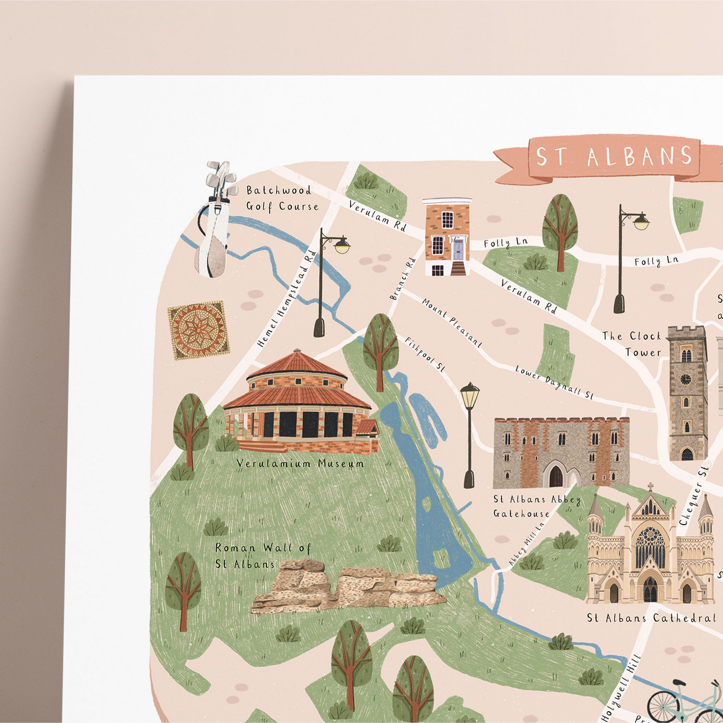 St Albans Illustrated Map